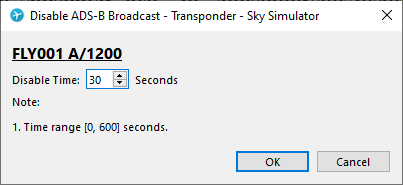 Disable ADSB Broadcast